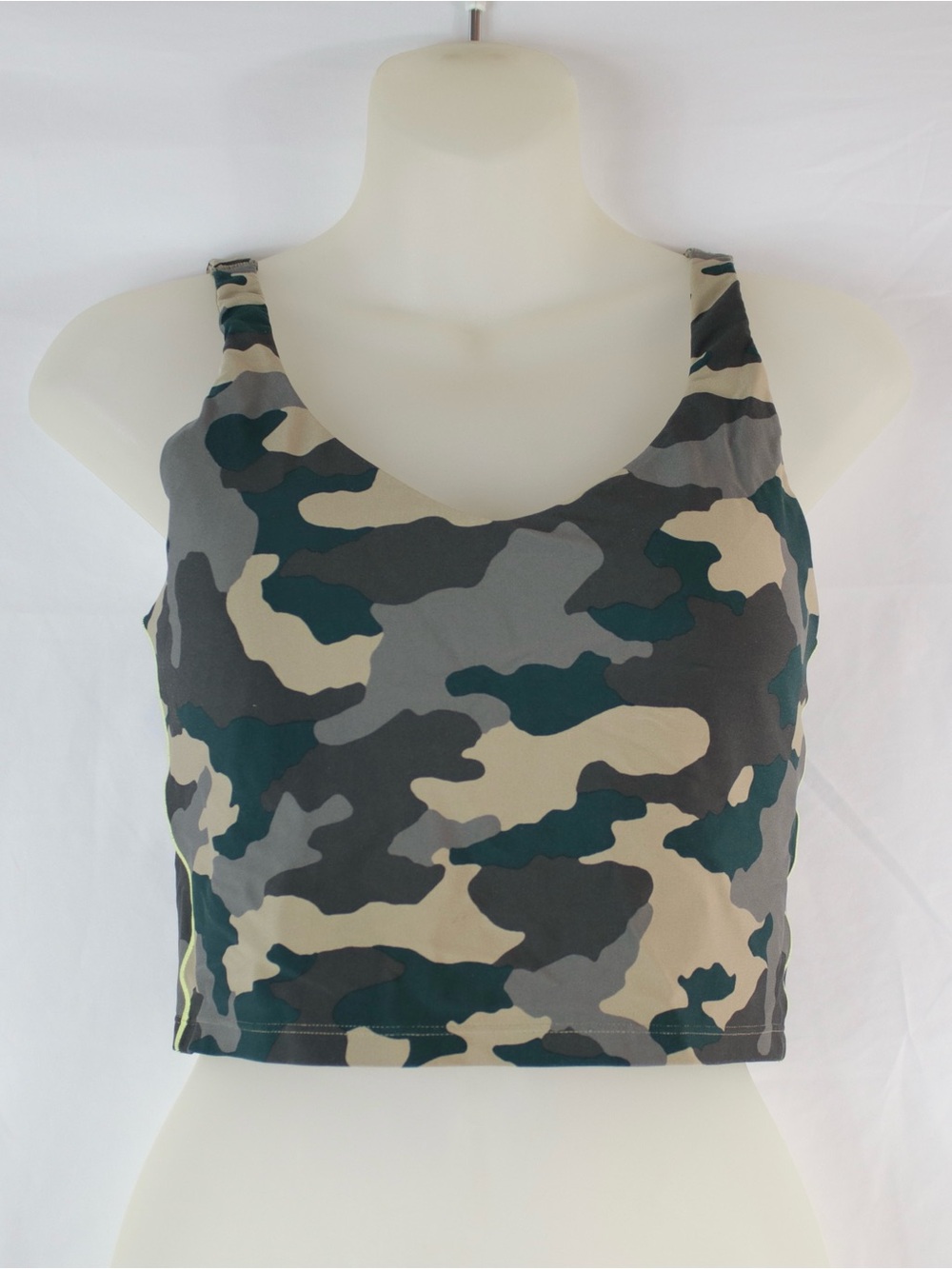 Offline by Aerie Green and Tan Camo Padded Sports Bra Womens Size L